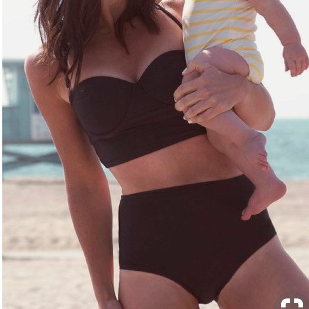 High waisted swimsuit set